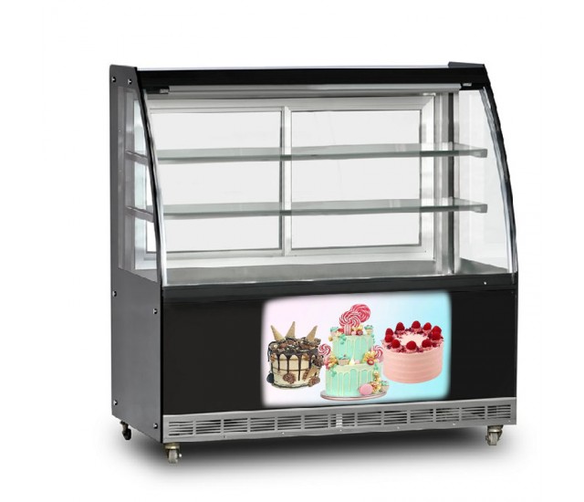 Cake Display Cabinet Counter Top Refrigerated Display Cabinet 590 Lt 160 cm