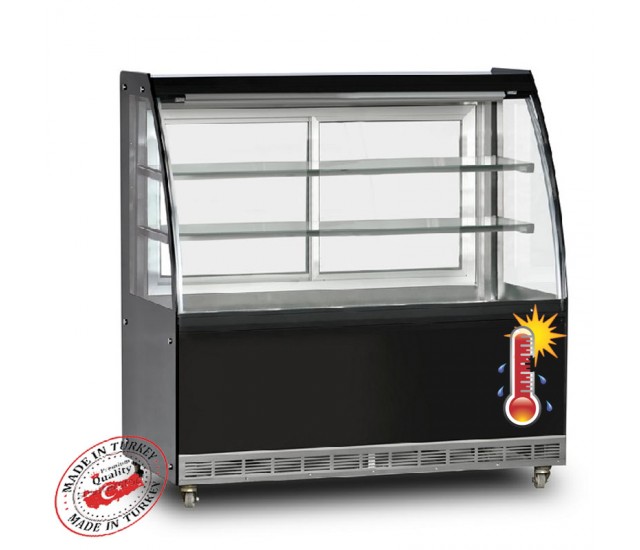 Heated Display Cabinet Counter Top Display Cabinet 480 Lt 130 cm