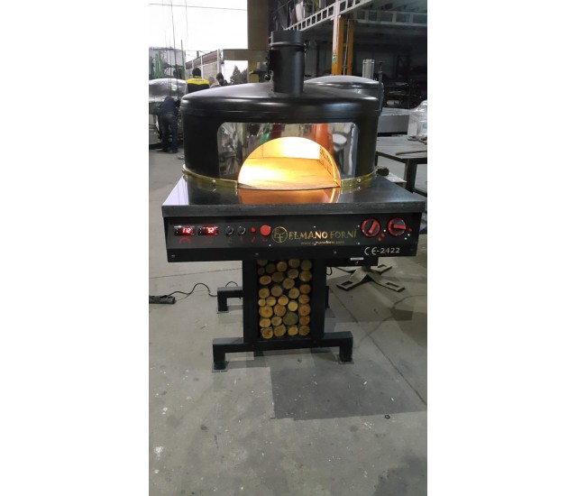 Traditional Wooden Gas Pizza Oven Mobile Oven 19x28" Pizza Capacity