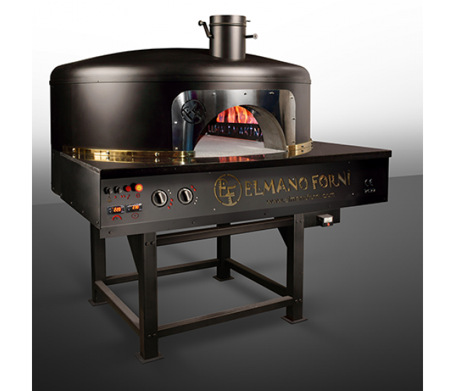 Traditional Wooden Gas Pizza Oven Mobile Oven 19x28" Pizza Capacity