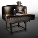 Traditional Wooden Gas Pizza Oven Mobile Oven 12x28" Pizza Capacity