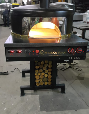 Four mobile en bois traditionnel de four à pizza de gaz 6x28" capacité de pizza Four mobile en bois traditionnel de four à pizza de gaz 6x28" capacité de pizza