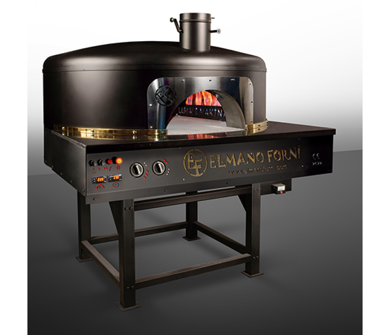 Traditional Wooden Gas Pizza Oven Mobile Oven 19x28"
