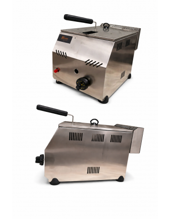 5-Liter Tisch-Propangas-Fritteuse mit Flammenausfallsicherung – Kompakt und zuverlässig für den Innen- und Außenbereich