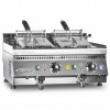 Friggitrice elettrica professionale per patatine fritte da tavolo doppio cestello 16 litri 16500 W