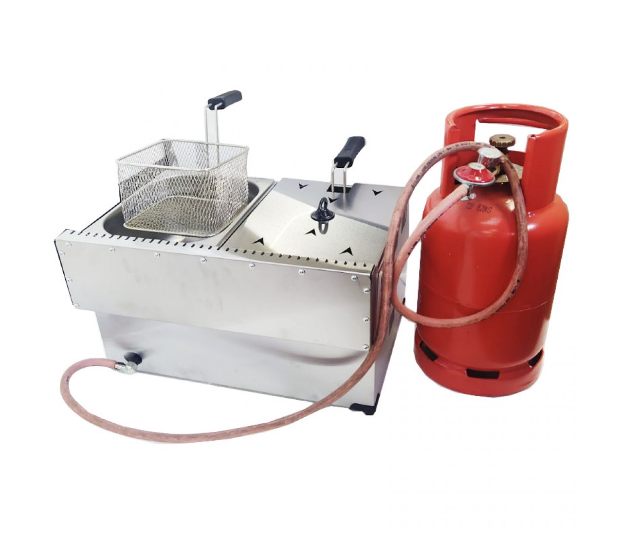 WHOLESALE Commercial LPG Gas Fryer 10 Litre Table Top Chips