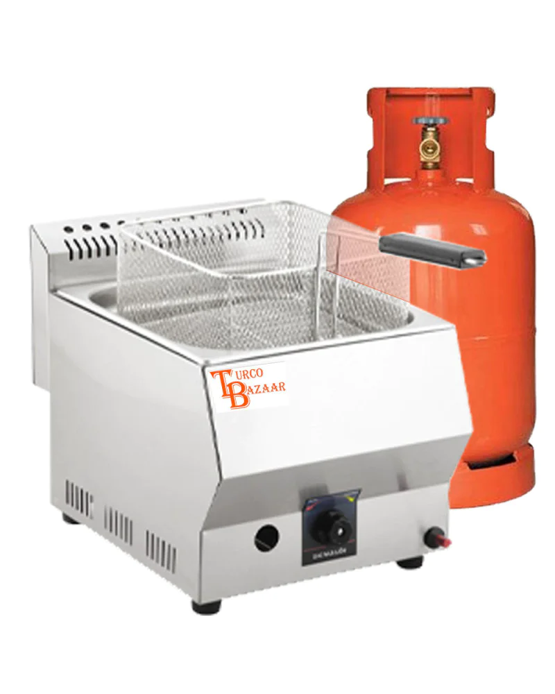 5-Liter Tabletop Propane Gas Fryer with Flame Failure Device