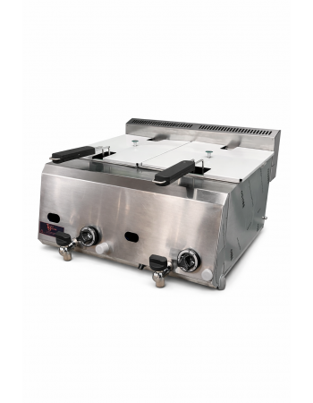 Stainless Steel Propan Gas Commercial Countertop Deep Fryer Propane Lpg 16 Lt Ce Certified With 3 Years Warranty