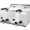 Commercial Countertop Deep Fryer 14kW Propane Lpg Double Tank Double Basket Gas Fryer