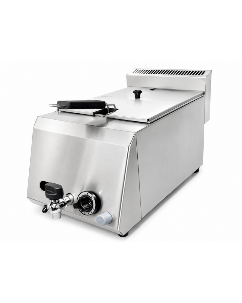 8L 7kW Single Tank LPG Gas Fryer | Commercial Countertop Deep Fryer for Restaurants & Food Trucks 8L 7kW Single Tank LPG Gas Fryer | Commercial Countertop Deep Fryer for Restaurants & Food Trucks