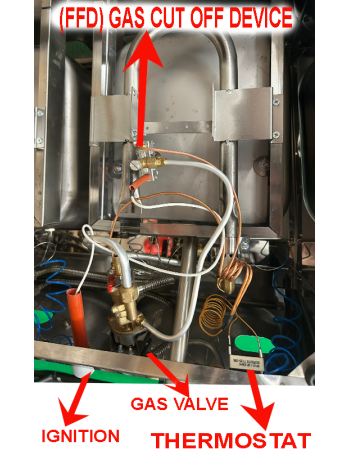 Stainless Steel Propan Gas Commercial Countertop Deep Fryer Propane Lpg 16 Lt Ce Certified With 3 Years Warranty