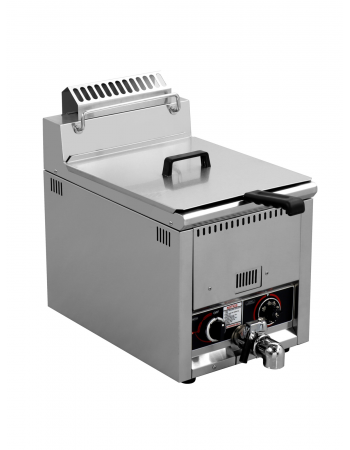12 litre commercial LPG gas fryer stainless steel single tank deep fryer