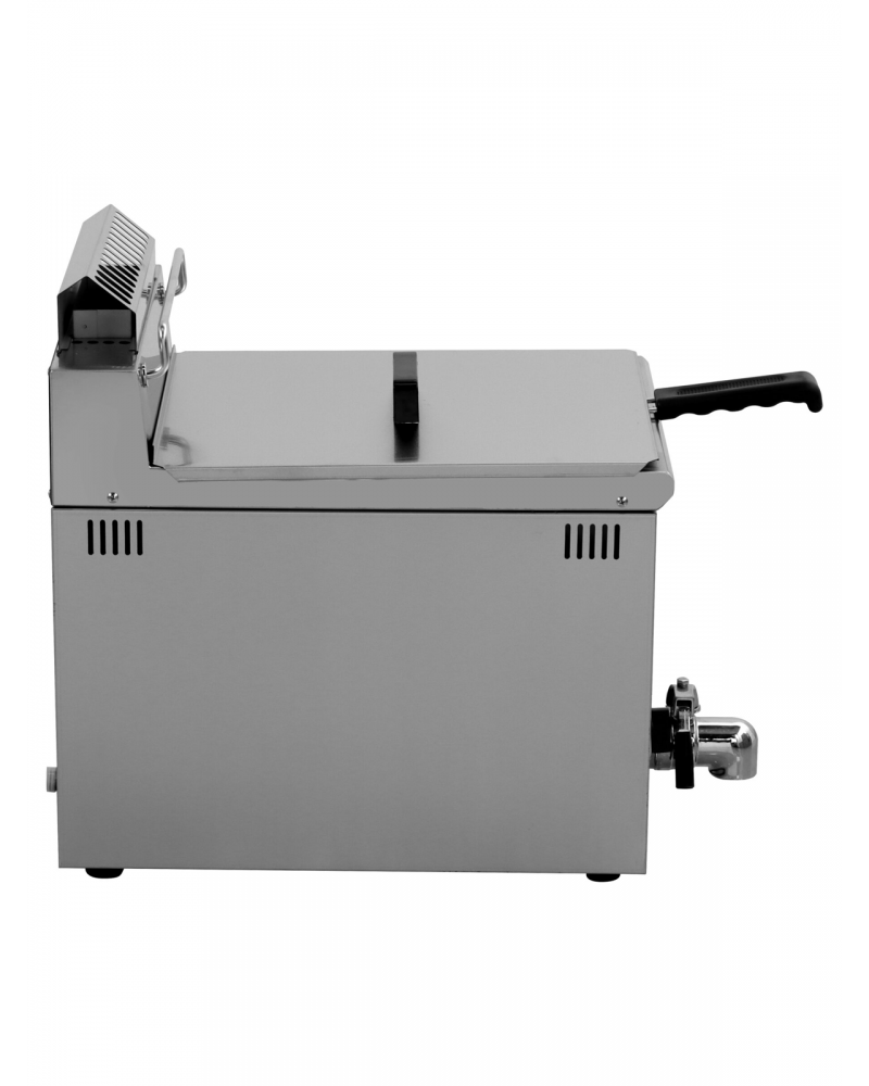 12 litre commercial LPG gas fryer stainless steel single tank deep fryer