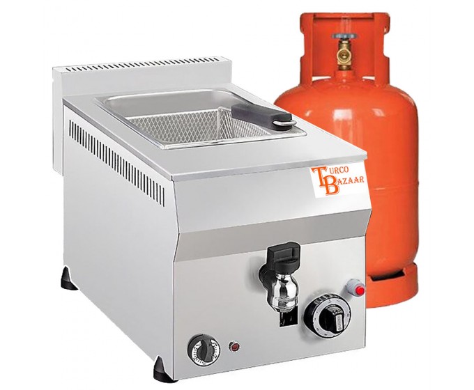 WHOLESALE Commercial LPG Gas Fryer 10 Litre Table Top Chips