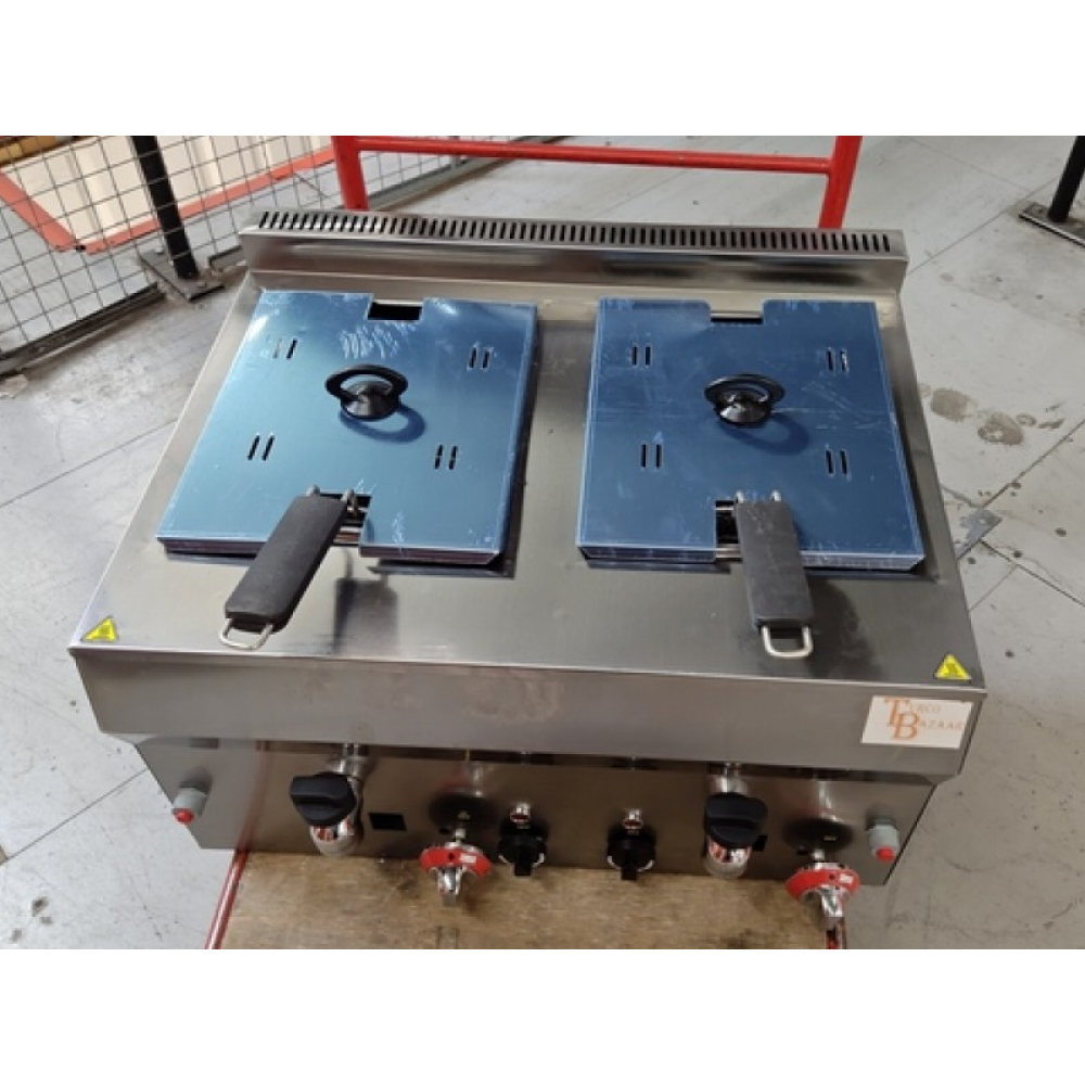 Stainless Steel Propan Gas Commercial Countertop Deep Fryer