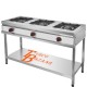 3 Burner Gas Boiling Top Countertop Hot Plate - 44,000 Btu Commercial Counter Top Range Wok With Shorter Legs