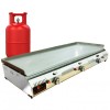 3 Burner Grddle Commercial Table top Griddle 120 CM smooth hot plate Gas Griddle