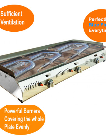 Commercial Table-top Griddle 100 CM GAS Smooth Surface Hot Plate Gas Griddle Commercial Table-top Griddle 100 CM GAS Smooth Surface Hot Plate Gas Griddle