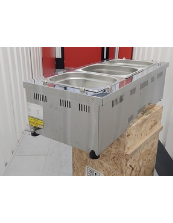 3 Pot/Pan LPG GAS Table/Counter-top WET Bain Marie