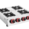 4 Burner GAS Boiler Top Table Top Range Cooker For Restaurants Cafe Takeaway Catering Vans