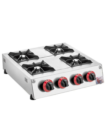 4 Burner GAS Boiler Top Table Top Range Cooker For Restaurants Cafe Takeaway Catering Vans