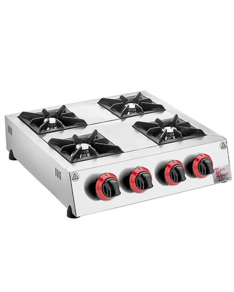 4 Burner GAS Boiler Top Table Top Range Cooker For Restaurants Cafe Takeaway Catering Vans