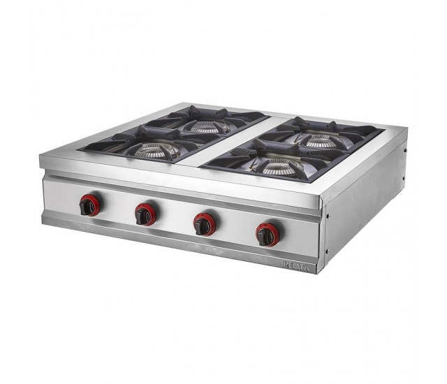 Gas Restaurant Cooker with 4 Legs and Base Shelf
