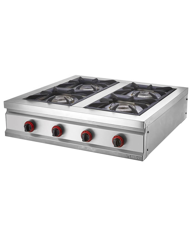 Piastra riscaldante da appoggio a gas a 3 fuochi - Wok da banco commerciale da 44.000 Btu con gambe più alte Gas Restaurant Cooker with 4 Legs and Base Shelf