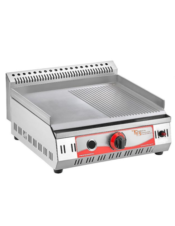 Commercial Table-top Griddle 50 CM GAS Smooth Half Ribbed Surface Hot Plate Griddle