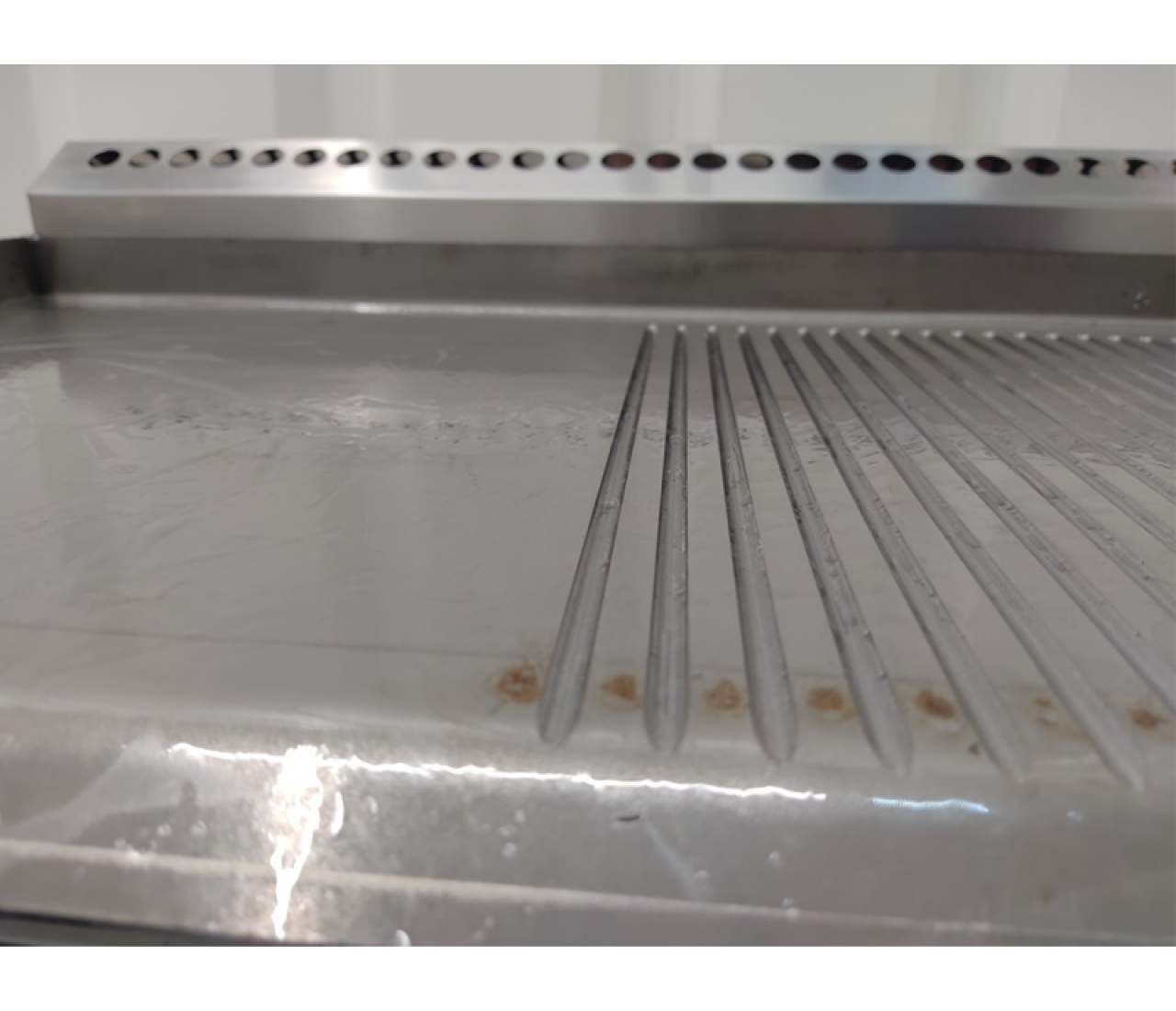 Commercial Tabletop Griddle 50 CM GAS Smooth Half Ribbed