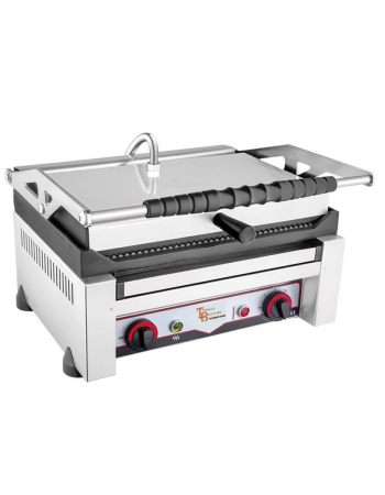 Panini Griddle 50 Cm 20" ELECTRIC Heavy Duty Commercial Panini Contact grill Ribbed