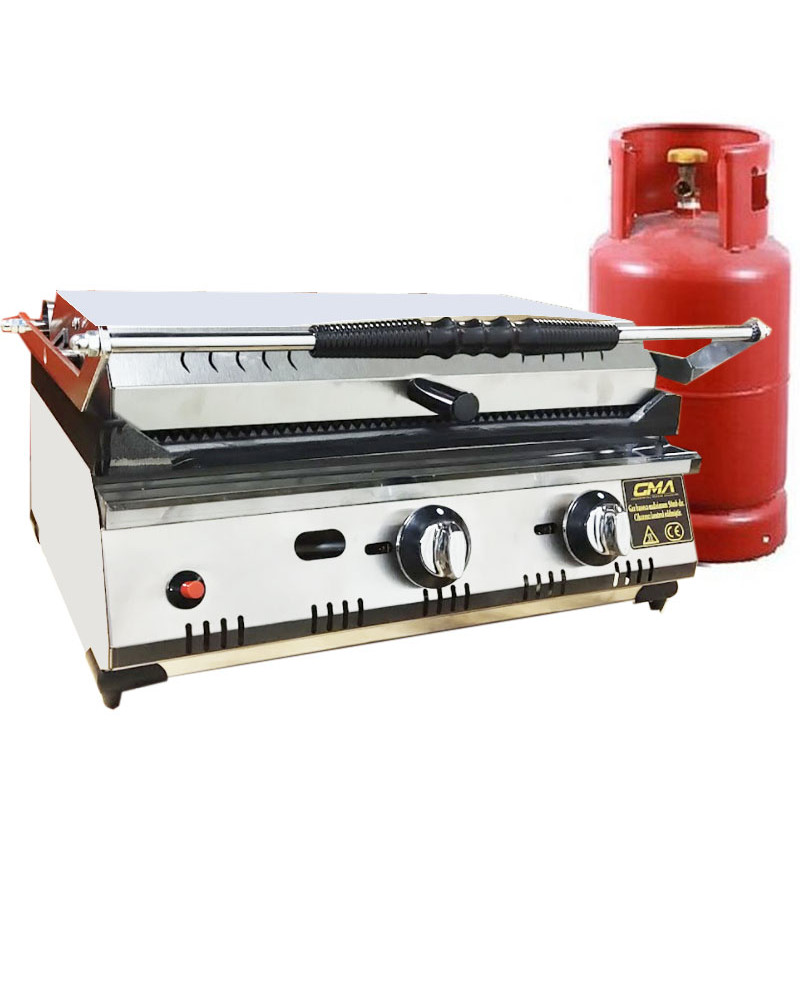 Panini Griddle Double Sided 50 Cm 20" Heavy Duty Commercial Panini Contact grill