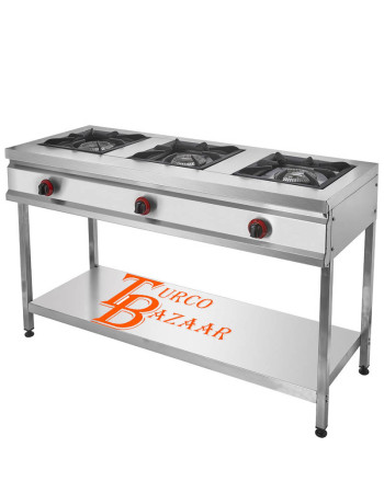 Triple Cooktop Gas Restaurant Cooker