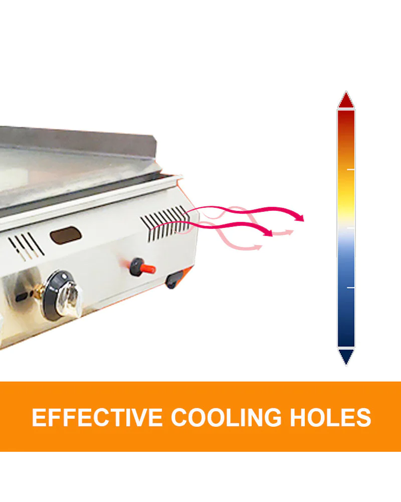 Commercial Table-top Griddle 70 CM GAS Smooth Surface Hot