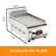 30 Cm Gas Stainless Steel Grill Griddle Bbq Barbecue Patio Cooking Plate 14" İnches