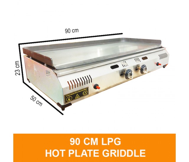 Commercial Table-top Griddle 90 CM GAS Smooth Surface Hot Plate Gas Griddle