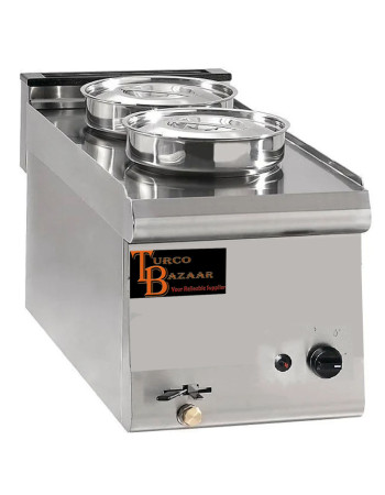 2 Pot/Pan Electric Table/Counter-top WET Bain Marie