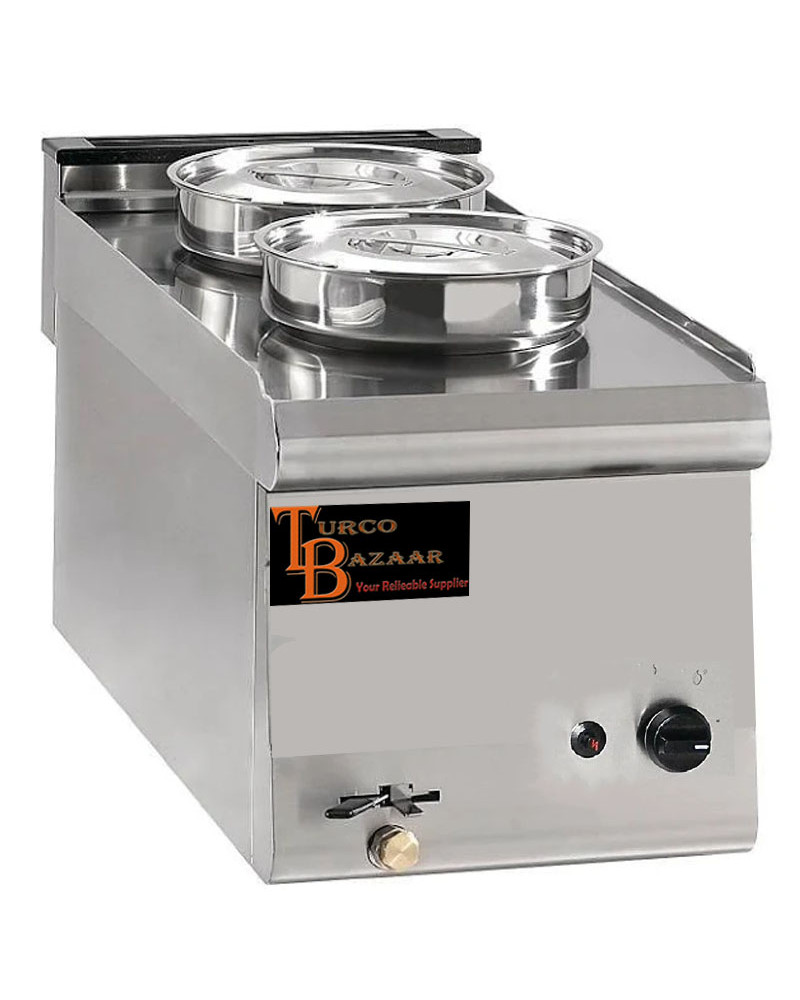 2 Pot/Pan Electric Table/Counter-top WET Bain Marie