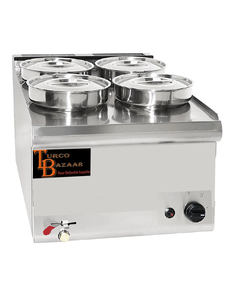 4 Pot/Pan Electric Table/Counter-top WET Bain Marie