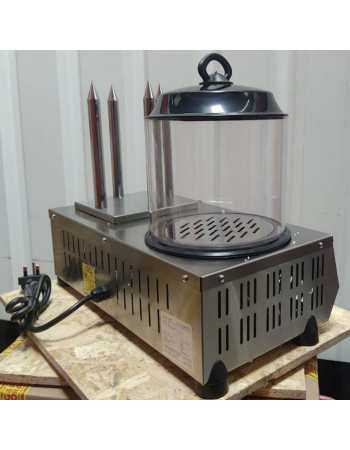 Hot Dog Machine Stainless Steel 4 Sticks Sausage Bun Warmer Hotdog Steamer