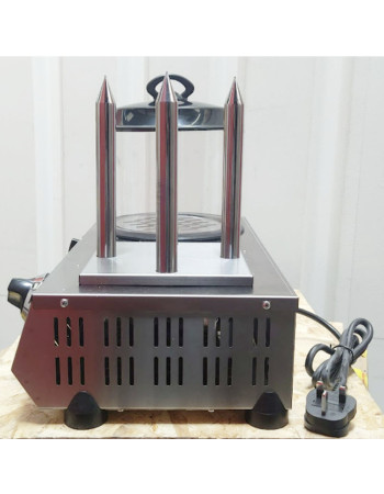 Hot Dog Machine Stainless Steel 4 Sticks Sausage Bun Warmer Hotdog Steamer