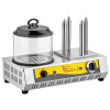 Hot Dog Machine Stainless Steel 4 Sticks Sausage Bun Warmer Hotdog Steamer