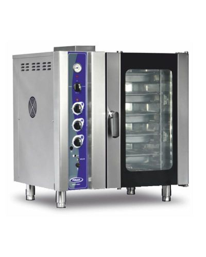 Four à Convection Ventilateur Assisté 10x1/1 Plateaux Capacité Gaz Naturel