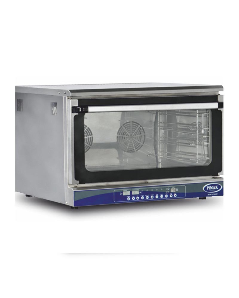 Elektrischer Patisserie-Ofen Digital 4 Bleche 600 x 400 mm Elektrischer Konvektionsofen Elektrischer Patisserie-Ofen Digital 4 Bleche 600 x 400 mm Elektrischer Konvektionsofen