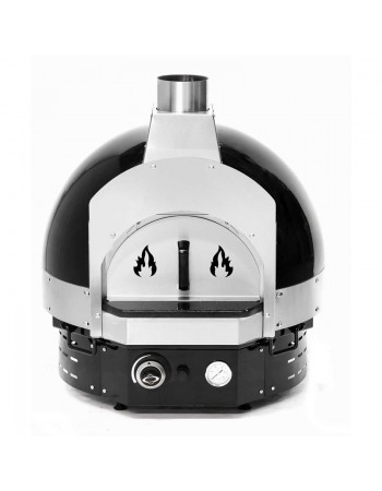 TURCO Gas Stone Base Pizza Oven – 60 cm (Black)