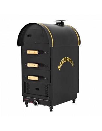 Commercial Gas Jacket Potato & Kumpir Oven  4.9kW  NG/LPG  3645 Potatoes/Hour  3 Drawers  1200mm Height