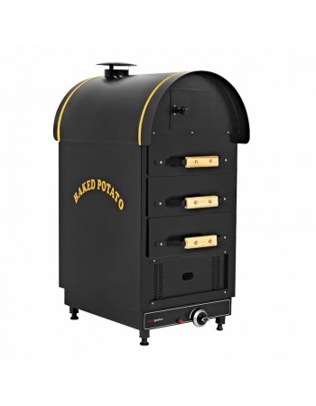 Commercial Gas Jacket Potato & Kumpir Oven  4.9kW  NG/LPG  3645 Potatoes/Hour  3 Drawers  1200mm Height