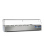 Salad Bar Refrigerated Prep Top 7xGN1/4 150 cm Table Top Salad Bar