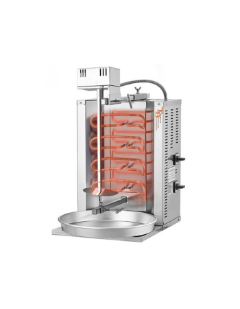 2 Burner ELECTRIC Open Heater Shawarma Grill Machine SPINNING GRILLER Tacos Al Pastor Machine