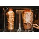 Filatura automatica 3 bruciatori Shawarma Machine Spinning Griller 35.000 BTU